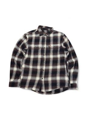 Vintage Orvis Plaid Tweed Flannel Button Down Wool Shirt Jacket